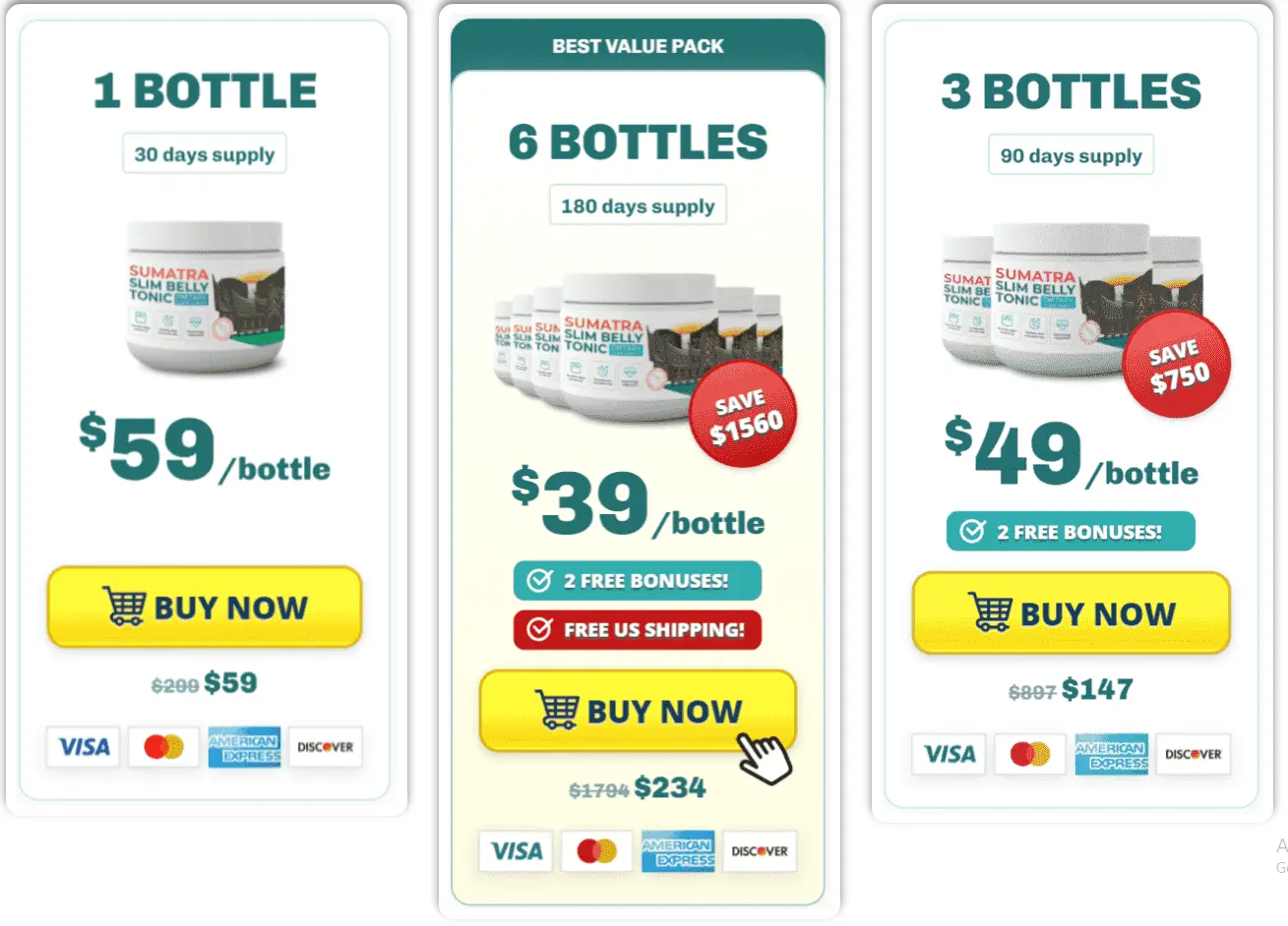 Sumatra Slim Belly Tonic Price